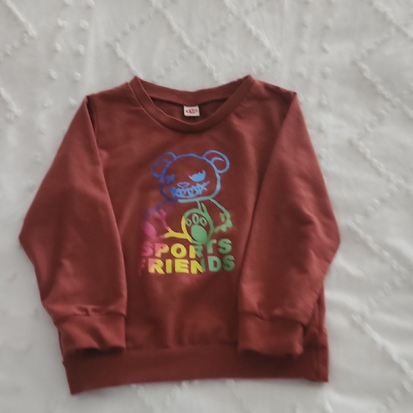 Kids Graphic Sweatshirt – Size 4T/5T – Sports Friends Bear Design - Picture 1 of 5